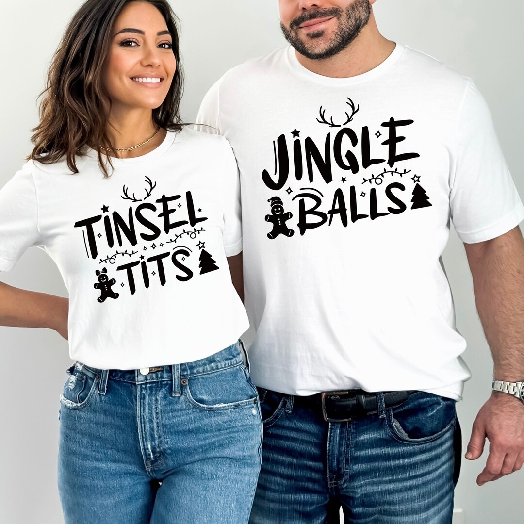 Funny Christmas Couples Shirts Chest Nuts Couples Matching - Etsy
