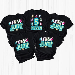 Jump Birthday Party Shirts, Trampoline Party shirts, Bounce House Party, Let&#39;s Jump Party, Matching Family Jump Party Shirts, Jump Squad Tee