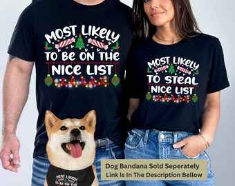 Most Likely To Shirts, Group Shirts For Christmas, Family Matching Christmas Tees, Funny Christmas Tees, Funny Christmas Most Likely Shirt