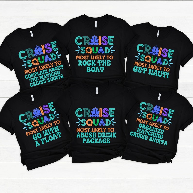Cruise Squad Shirts, Family Cruise Shirts, Cruise Shirts Family, Group ...