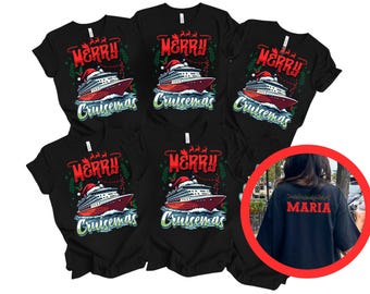 Custom Christmas Cruise 2025 Shirt: Family Vacation Tee