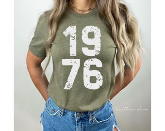 50th Birthday Shirt, Born in 1976 Shirt, Fiftieth Bday Tee