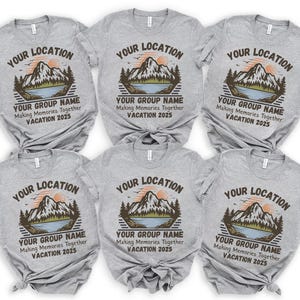 Personalized Family Vacation Shirt: Mountain Camping Trip