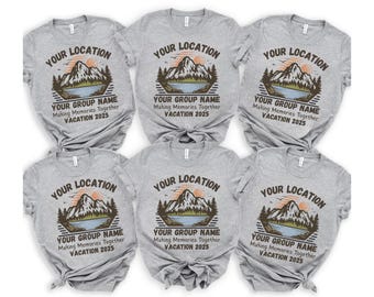 Personalized Family Vacation Shirt: Mountain Camping Trip