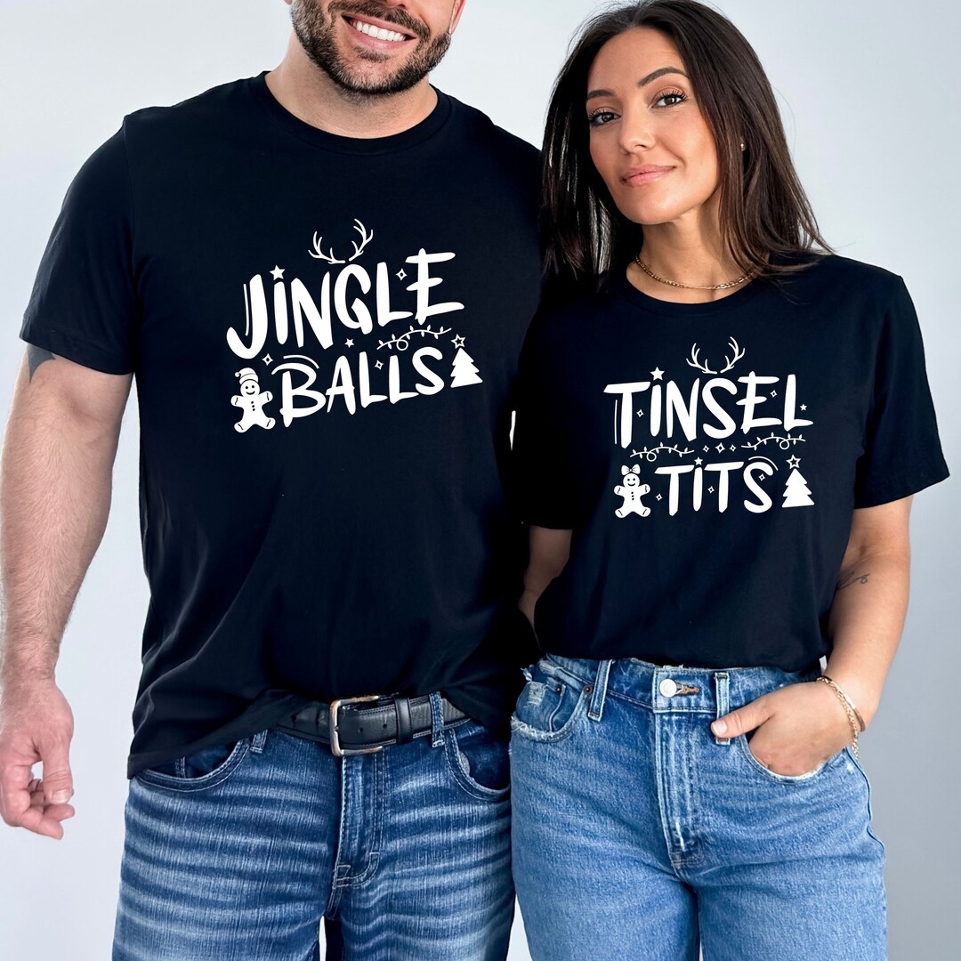 Funny Christmas Couples Shirts, Chest Nuts Couples Matching Shirts ...