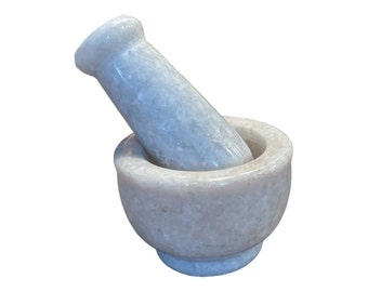 White Marble Mortar & Pestle