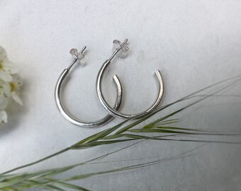 Handmade 925 Hoop Earrings: Lightweight Sophistication for Everyday and Formal Wear - ONLY 1 day process time!