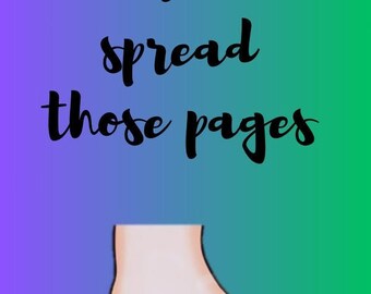 Spread Those Pages Laminated bookmark