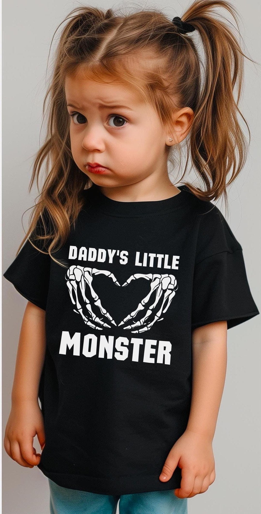 Daddy's Little Monster Shirt | Kids Punk Shirt Punk Tshirt Gothic Daddy ...
