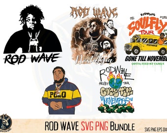 Rapper Rod-Wave Tour PNG SVG Designs | 90S Rap Music | Nostalgia Tour | 90S Vintage | Rod-Wave Cricut Silhouette