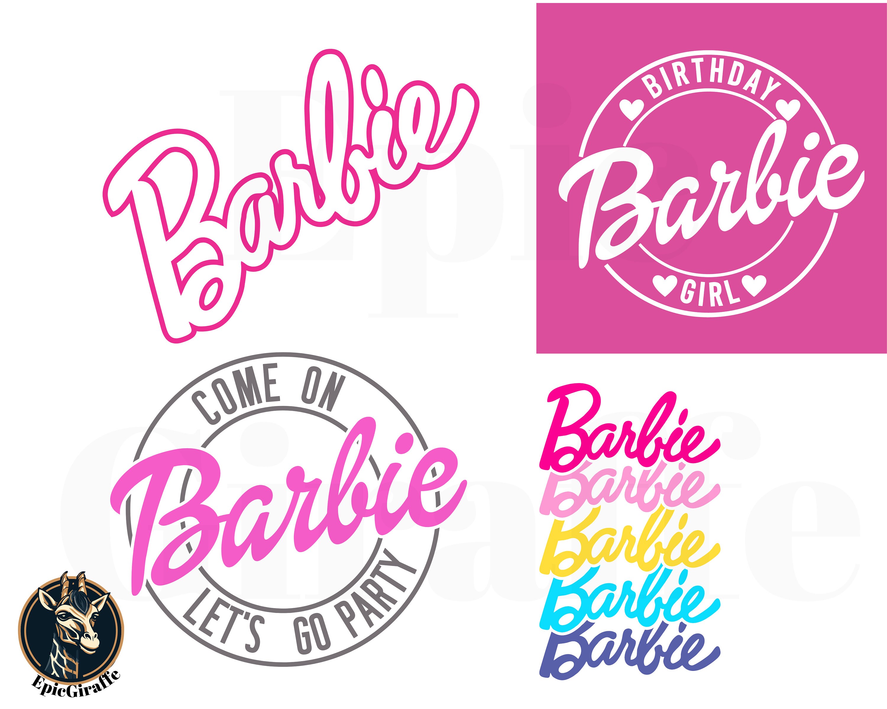 Barbie Logos PNG Svg Barbie Svg Png Bundle Come on Barbie Etsy Australia