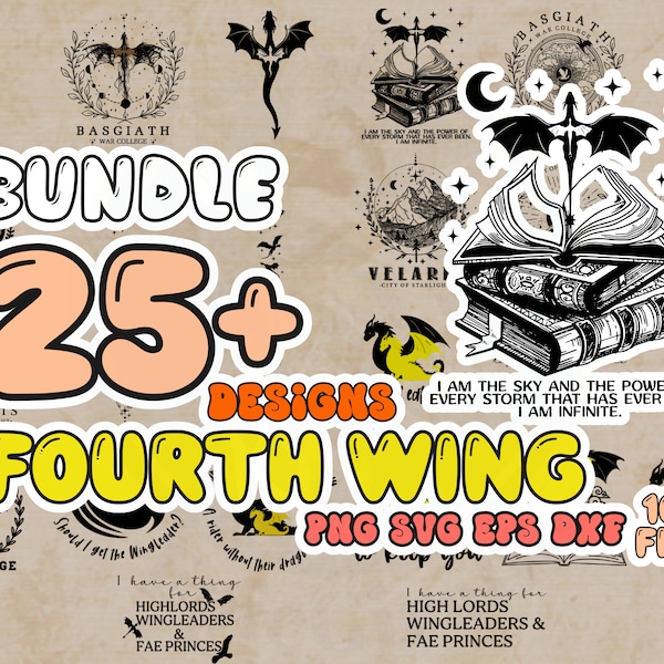 Fourth Wing Bundle Svg Png 25+ Designs | Xaden Riorson | Basgiath War College Svg Png| Fourth Wing Shirt svg| svg png eps dxf