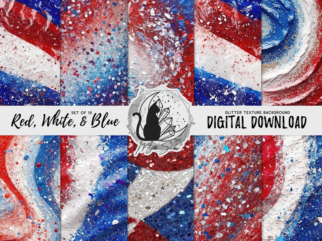 fourth of july glitter tattoos