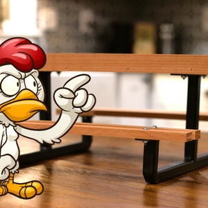 Chicknic Table, Chicken Feeder, Chicken Lover, Chicken Coop, Chicken Picnic Table, Picnic Tables, Farmhouse Table, Chicken Coop Accessories