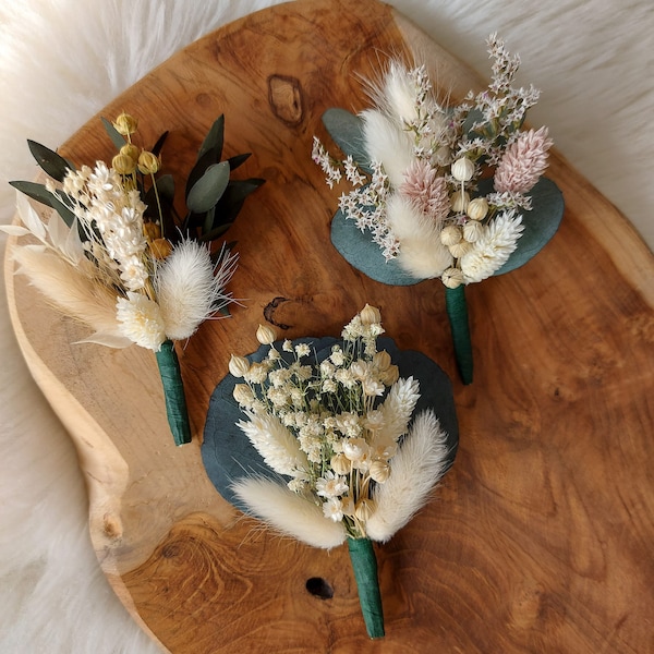 Boutonniere groom with needle, pin, wedding pin, boutonniere dried flowers, wedding, engagement,
