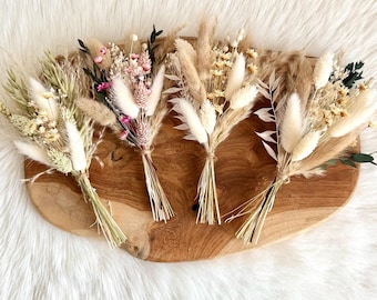 Kleiner Trockenblumenstrauß, mini Strauß, Hochzeit Gastgeschenk, Bouquet, Trockenblumenarrangement, Trockenblumen