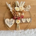 Dried flower wreath for mom, gifts for mom, mother, grandma, with name, personalized, Mother's Day product logo