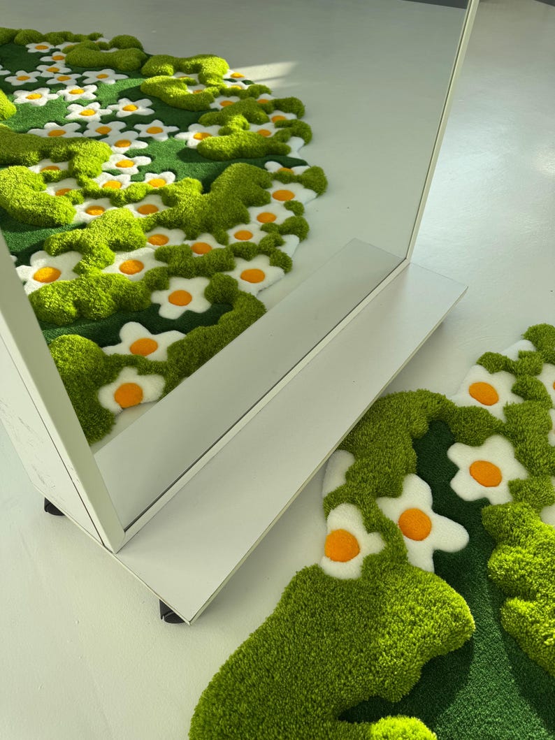 Landscape Tufted Custom Rug, Custom Rugs, Mossy Rugs, Tufted Rugs, 3D ...