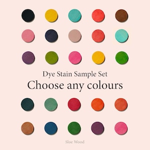 木材染料サンプルセット - 好きな色を選べます