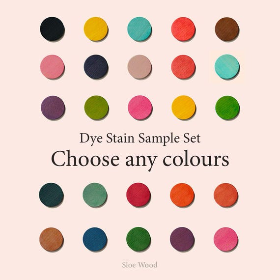 Wood Dye Samples Set - Choose Any Colours