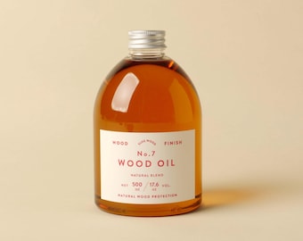 Olej do drewna nr 7 – naturalny impregnat do drewna / olej duński – bezbarwne wykończenie drewna – wodoodporny, bezpieczny dla zabawek, bezpieczny dla żywności, ekologiczny i nietoksyczny