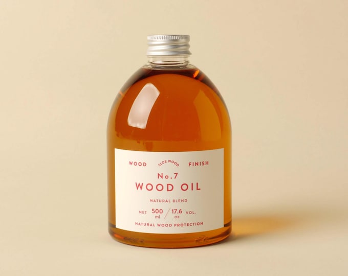 No.7 Wood Oil - Natural Wood Sealer / Danish Oil - Clear Wood Finish - Waterproof, toy safe, food safe, eco-friendly & non-toxic wood finish