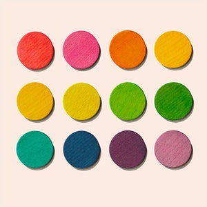 Juego de 12 tintes para madera Rainbow, a base de agua, ecológicos, no tóxicos, para proyectos de muebles, interiores y arte. EN71-3