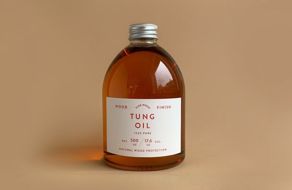 Pure Tung Oil Wood Finish | Natural Wood Sealant - Clear, Eco-friendly, Water-resistant, Food-safe & Child-safe