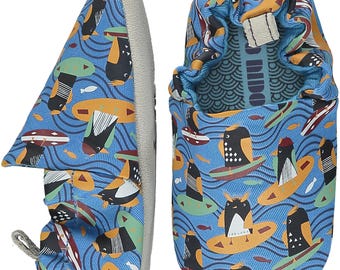 Zapatos Poco Nido Penguin Mini Eur 18 / zapatos de bebé de suela blanda / pantuflas para niños pequeños / pre-andador / primeros zapatos para caminar / aptos para pies descalzos