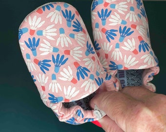 Zapatos de bebé. Minizapatillas de bádminton rosas, talla 18 (Eur)