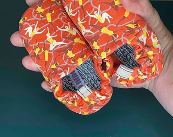 Poco Nido Baby Shoes. Swimmers Print Red Mini Shoes Size Eur 18. Barefoot Friendly Soft Soled Baby Toddler Shoes