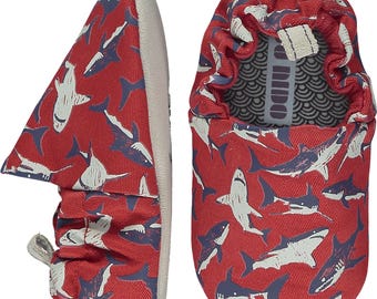 Zapatos Poco Nido Shark Mini (21 €) / Zapatos de bebé con suela blanda / Zapatillas para niños pequeños / Zapatos para antes de caminar / Primeros pasos / Apto para pies descalzos
