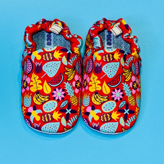 Red Poco Nido Mini Shoes Size Eur 21 UK 4.5 Soft Soled Baby Shoes