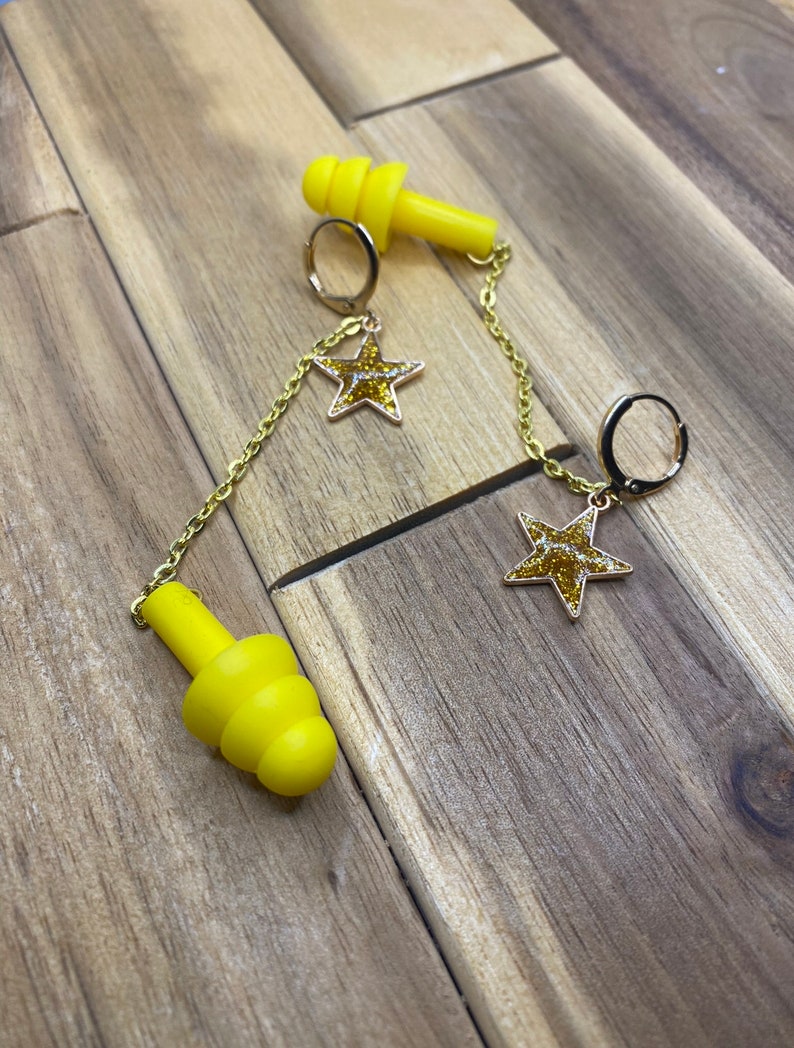Star Shaped Earring Earplugs Etsy