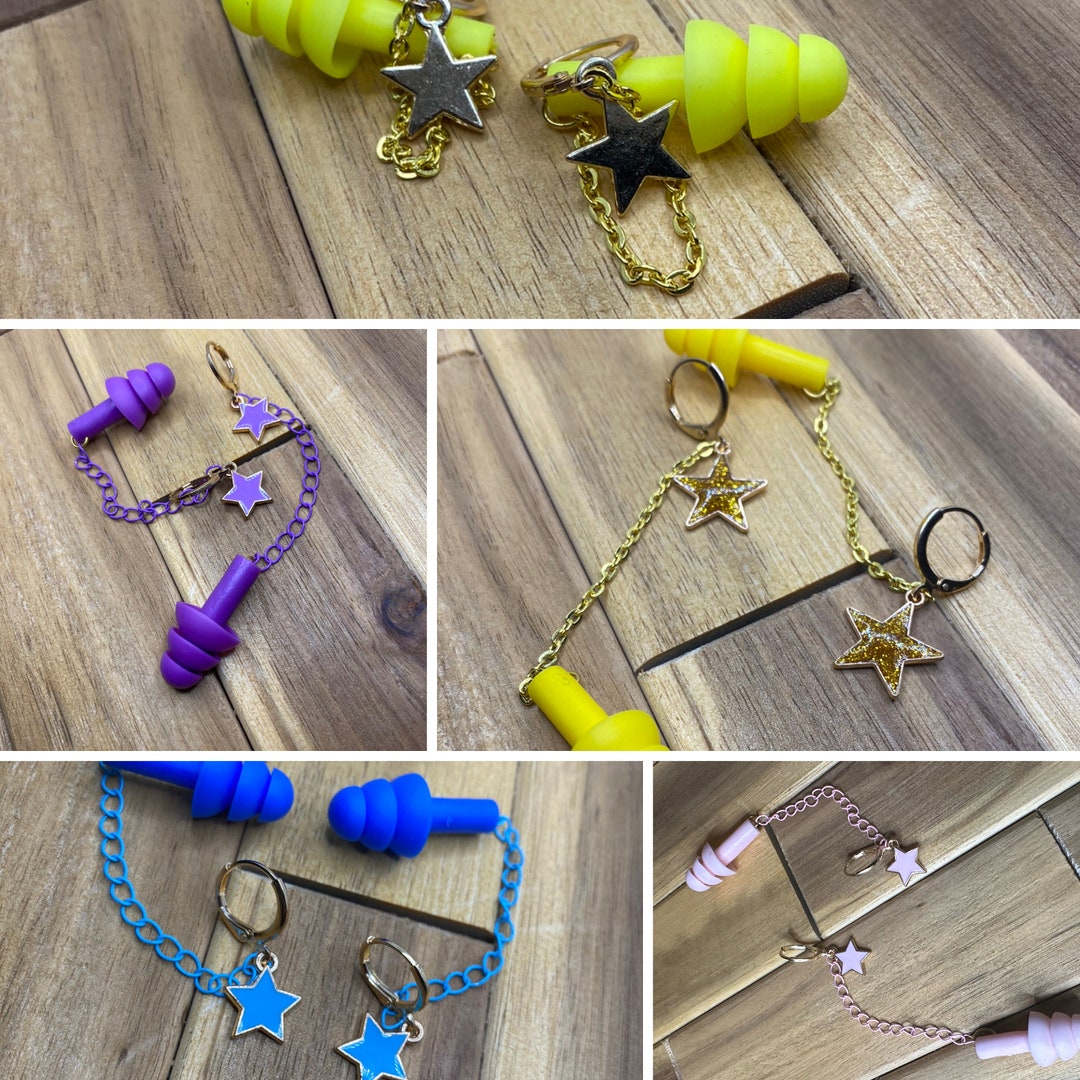 Star Shaped Earring Earplugs Etsy