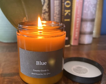 Blue - Hand Poured Soy Candle - Men fragrance - Man Smell - Country Creek Co
