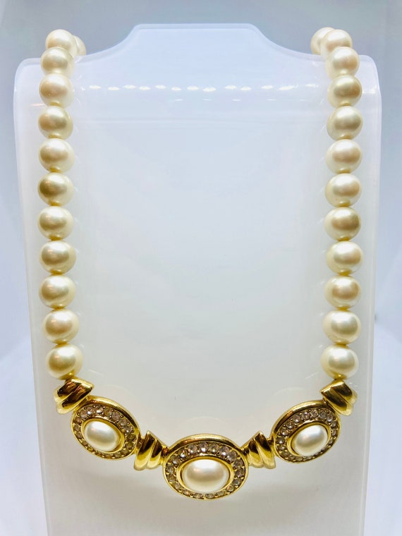 Trifari Necklace: Pearl - image 2
