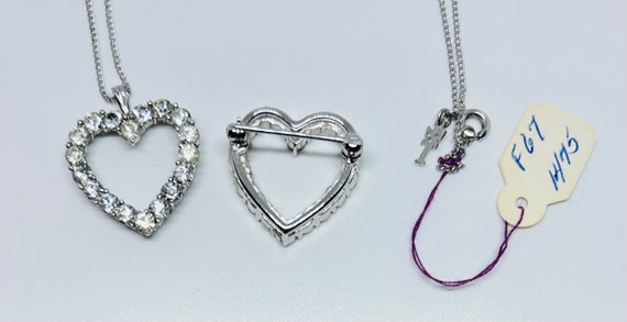 Trifari Set: Rhinestone Heart - image 5