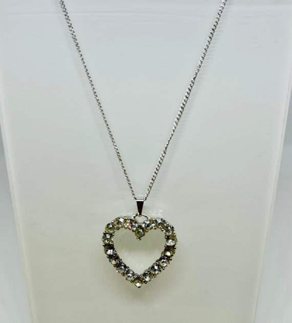 Trifari Set: Rhinestone Heart - image 3