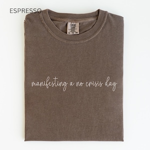 Social Work Shirt, Social Worker Gift, LCSW, Child Welfare, Manifesting A No Crisis Day, Funny Social Work TShirt, MSW, LCSW Graduation Gift