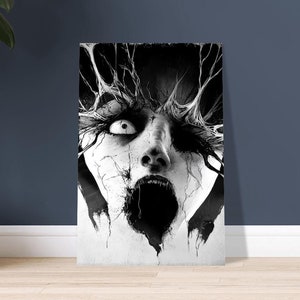 Surreal Horror Poster Print | Dark Fantasy Spooky Wall Art for Gothic Halloween Decor