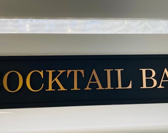 Decorative Sign  Cocktail Bar