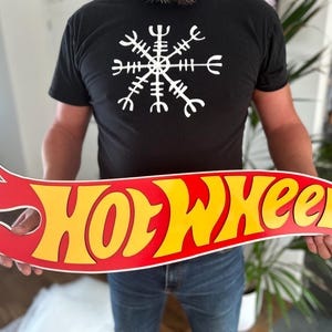 Hot Wheels Logo  -  Racing Logo Icon, Play Room Decor and Gift for Boys and Girls, party decor