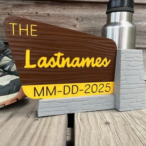 Letrero personalizado de Bosque Nacional para bodas