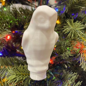Giant Brick Owl Christmas Ornament