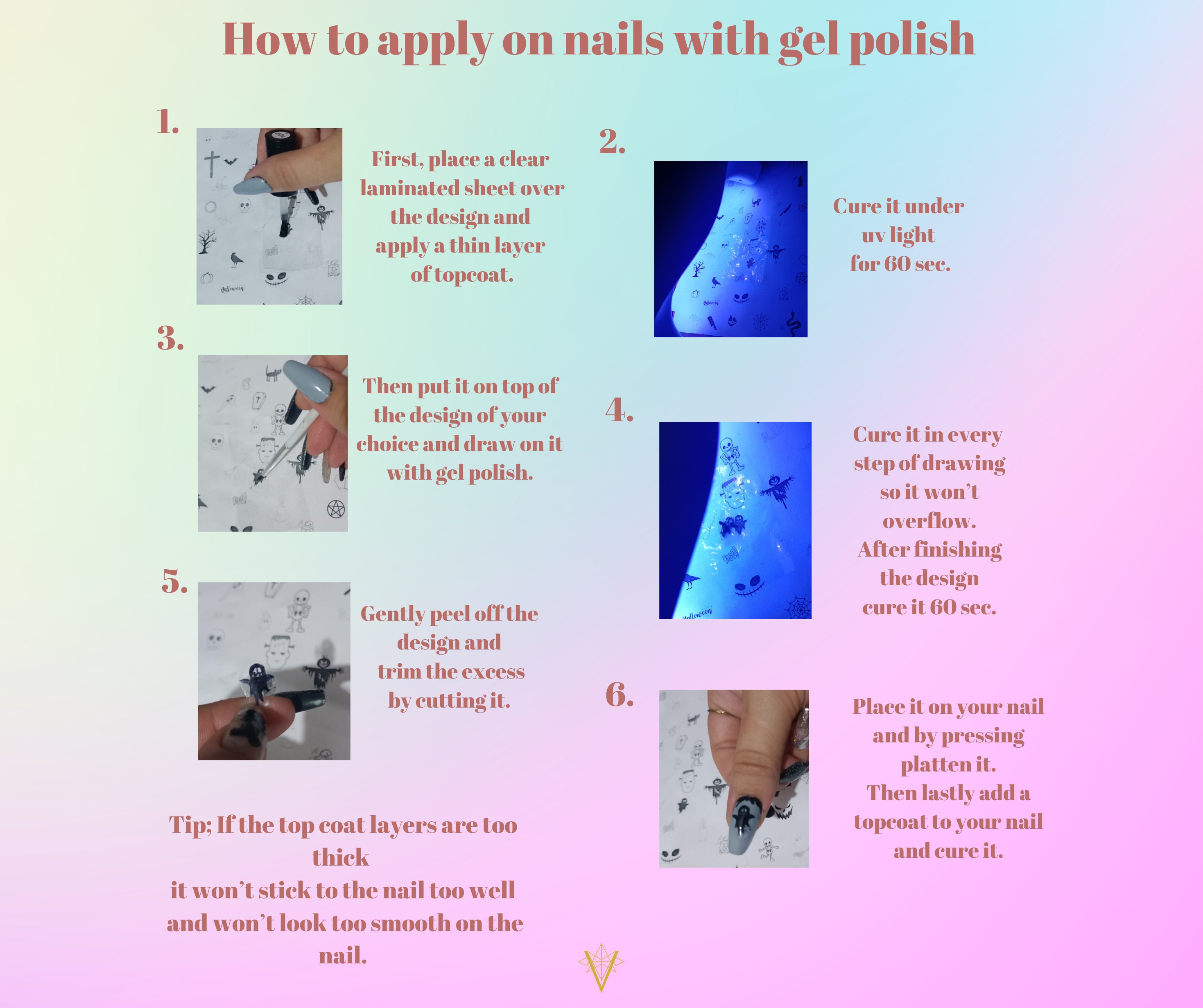 Digital Printable Nail Art Practice Sheet , Nail Art Drawing Sheet