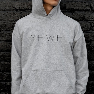 YHWH Hoodie Yahweh Sweatshirt Christian Hoodie Christian Shirts Saved by Jesus Shirt Christian Apparel Religious Gift Bible Verse Shirts