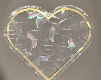 Heart Suncatcher - Window Static Cling - Reusable