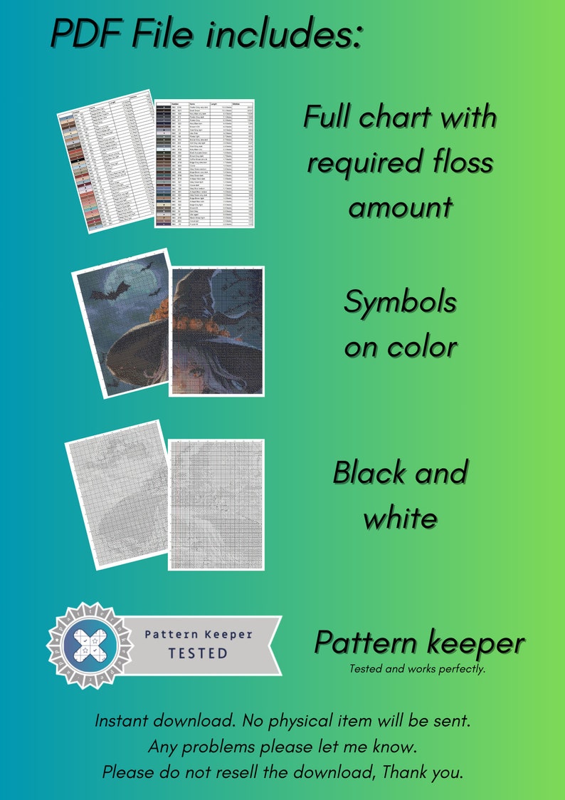 Goddess Anime 2 Cross Stitch Pattern Full Coverage, Instant Download