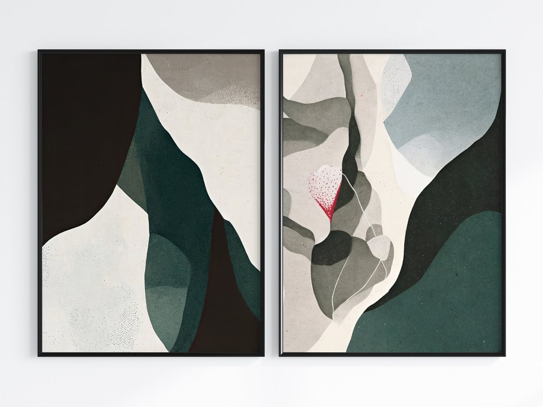 Dark Green Wall Art, Bedroom Wall Art, Living Room Art, Emerald Jewel